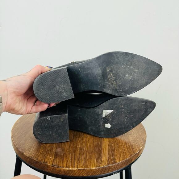 Treasure And Bond Freda Black Leather Bootie Women’s Size 8.5 - Picture 9 of 12